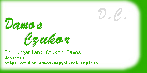 damos czukor business card